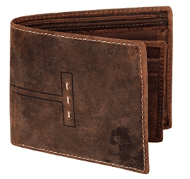 Handmade RFID Blocking Genuine Leather Bifold Wallets 