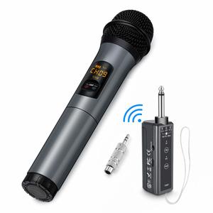 7. Wireless Microphone, 10 Channel UHF Wireless Bluetooth Microphone System