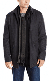 Calvin Klein Men's Wool Scarf Coat