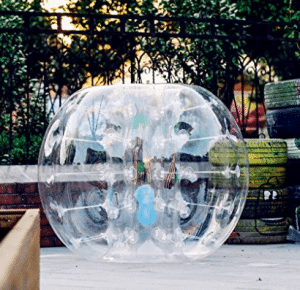 Popsport Inflatable Bumper Ball 4FT/5FT Bubble Soccer Ball 0.8mm Eco-Friendly PVC Zorb Ball Human Hamster Ball for Adults and Kids