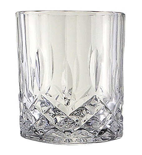 Lead-Free Crystal Double Old-Fashioned Highball Water Glasses