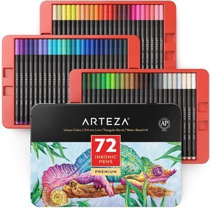 9. ARTEZA Inkonic Fineliners Fine Point Pens