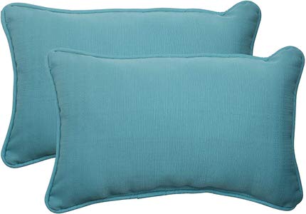 11. Pillow Perfect Set of 2 Forsyth Corded Rectangular Outdoor Throw Pillow