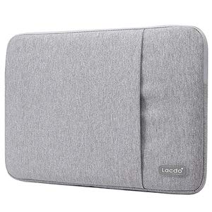 11. Lacdo 13 Inch Waterproof Fabric Laptop Sleeve Case