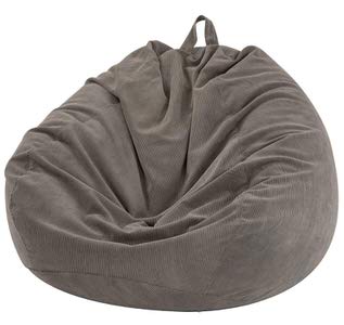 11. Nobildonna Stuffed Storage Bean Bag Chair