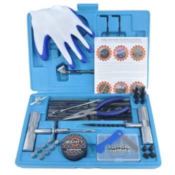 1. Heavy Duty Tire Repair Kit with Gloves