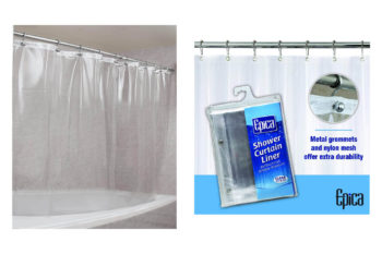 10. Epica Strongest Mildew Resistant Shower Curtain Liner on the Market