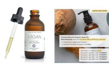 Foxbrim 100% Pure Organic Argan Oil for Hair, Skin & Nails