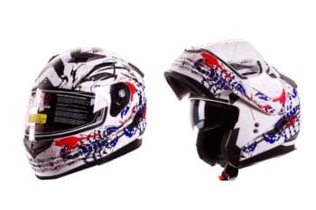 IV2 “Blood Scorpion” Modular Dual Visor Motorcycle / Snowmobile Helmet
