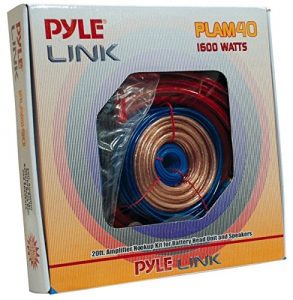 3. Pyle PLAM40 1600 Watt Amplifier HookUp Installation Kit