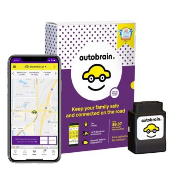 4. autobrain OBD Real-Time GPS Tracker for Vehicles
