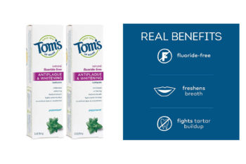 4. Tom’s Of Maine Anti-plaque and Whitening Toothpaste