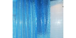 5. JBtek 3D Effect Bathroom Curtain 3D Water Cube Mold Curtain Shower Liner