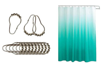 7. Creative Home Ideas Ombre Waffle Weave Shower Curtain