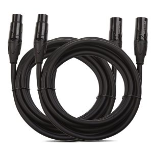 8. Cable Matters 2-Pack Male to Female XLR Microphone Cable (10 Feet)