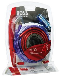 9. BOSS Audio KIT10 4 Gauge Amplifier Installation Wiring Kit