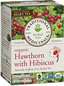 1. The Organic Hawthorn with Hibiscus Herbal tea – The Best Herbal Tea for heart health and reduce chance of blood pressure