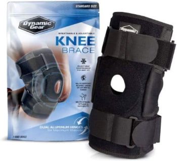 #1. Dual Aluminum Knee Brace