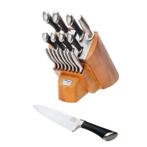 1. Chicago Cutlery Fusion Knife Block Set 1090390