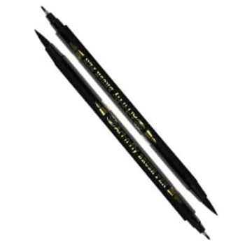 #10. Dual Tip Black Brush Calligraphy Pen
