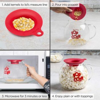 10. Epoca Inc. EKPCM-0025 Glass Microwave Popcorn Maker