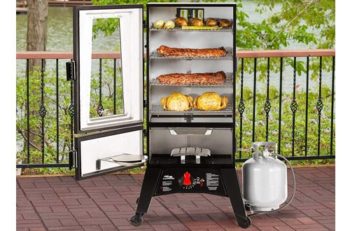 10. Masterbuilt Portable Propane Smokers with Thermostat Control – MB20051316