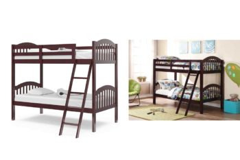 10. Stork Craft Long Horn Bunk Bed, Espresso