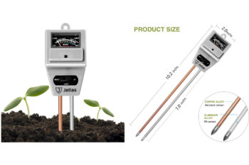 10. Jellas Soil pH Meter 3-In-1 Soil Moisture Meter Moisture Sensor Sunlight pH Soil Test Kits for Home and Garden