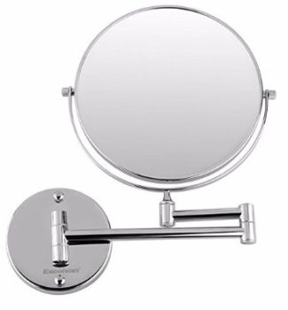 #11. 10x Magnification 8 Inch Double-Sided Swivel Wall Mount Makeup Mirror
