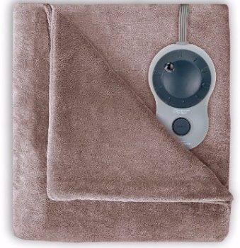 #12. Velvet Plush Heated Blanket, King Size