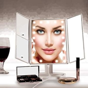 #13. Makeup Mirror, LED Vanity Mirror With 21 LED Lights