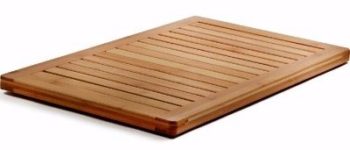 #2. Natural Bamboo Bath Mats