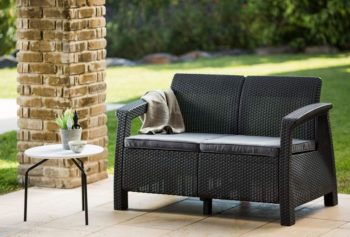 2. Keter Corfu Outdoor Patio Sofa