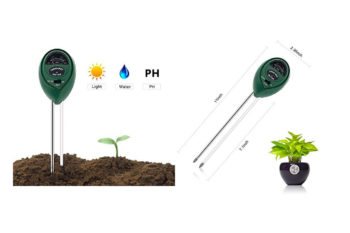 2. Soil Tester, Deepow 3-in-1 Soil Moisture Meter, Soil Ph Meter Kit for Moisture, Light & pH