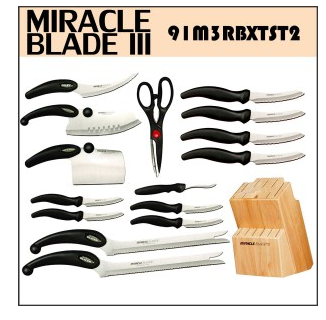 2. Miracle Blade III 16 Piece Knife and Block Set Miracleblade