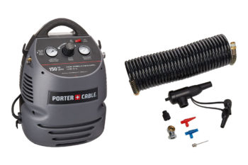 3. Porter-Cable CMB15 150 PSI 1.5 Gallon Oil-Free Fully Shrouded Compressor