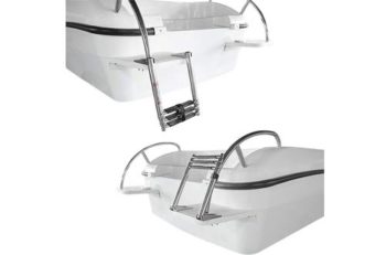 4. Hoffen 3 Step Telescopic Drop Boat Ladders & Swim Platform for Boat