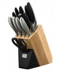 4. Chicago Cutlery 1109176 DesignPro 13-Piece Block Knife Set