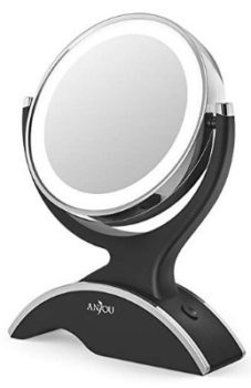 #5. Makeup Vanity Mirror LED Lighted With 1X/7X Magnification