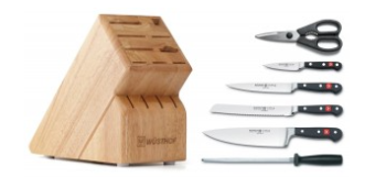 5. Wusthof Classic 7-Piece Cutlery Set with Storage Block