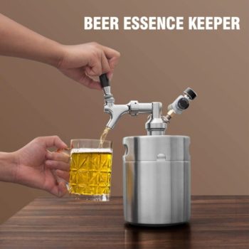 5. TMCRAFT 64oz Pressurized Mini Keg Growler