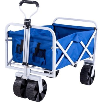 5. Serenity Collapsible Garden Cart Folding Utility Wagon with Large Whewagon