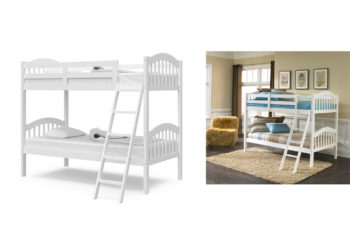 5. Stork Craft Long Horn Bunk Bed, White