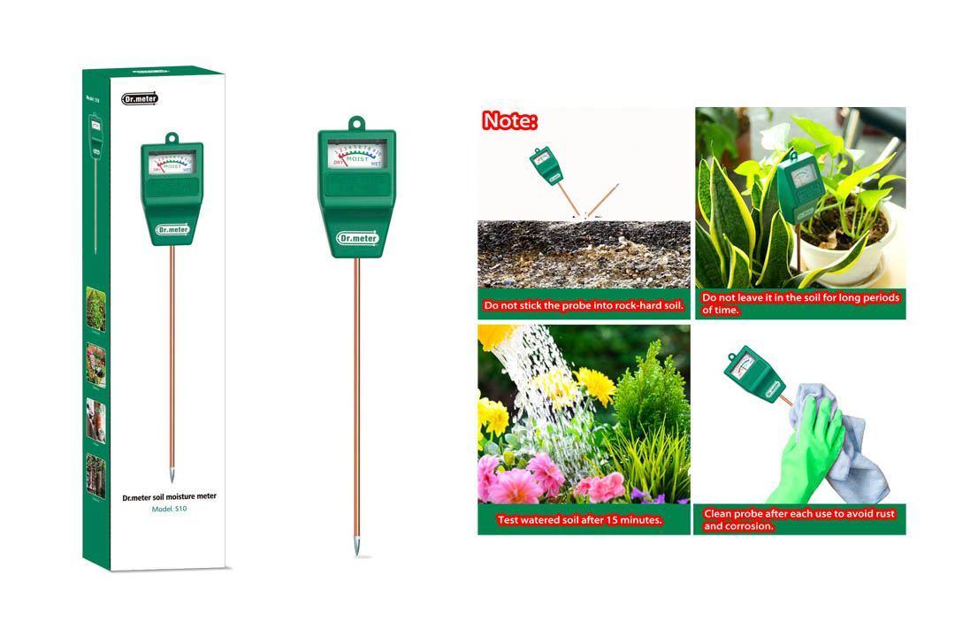 5. Dr.Meter Moisture Sensor Hydrometer for Indoor/Outdoor Use