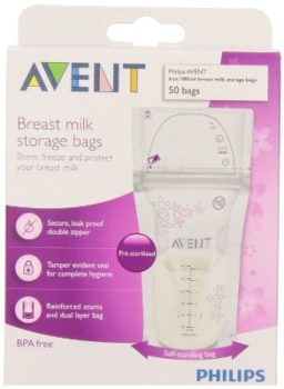 #6. Breast Milk Storage Bags, Clear, 6 Ounce