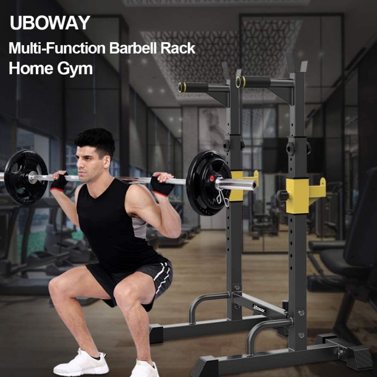 6. UBOWAY Barbell Squat Rack