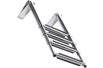 6. Amarine Stainless Steel Telescoping Removable Boat Ladder