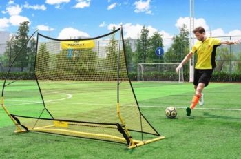 6. PodiuMax Portable Soccer Trainer – 2 in 1 Soccer Rebounder Net