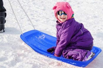 6. KALUOLA Plastic Snow Sleds Toboggans, Sledges & Toboggans Heavy Duty Sledge Plastic Unisex Ski Board