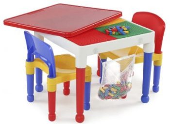 #7. 2-In-1 Kid’s Tot Tutors Construction Table With Chairs